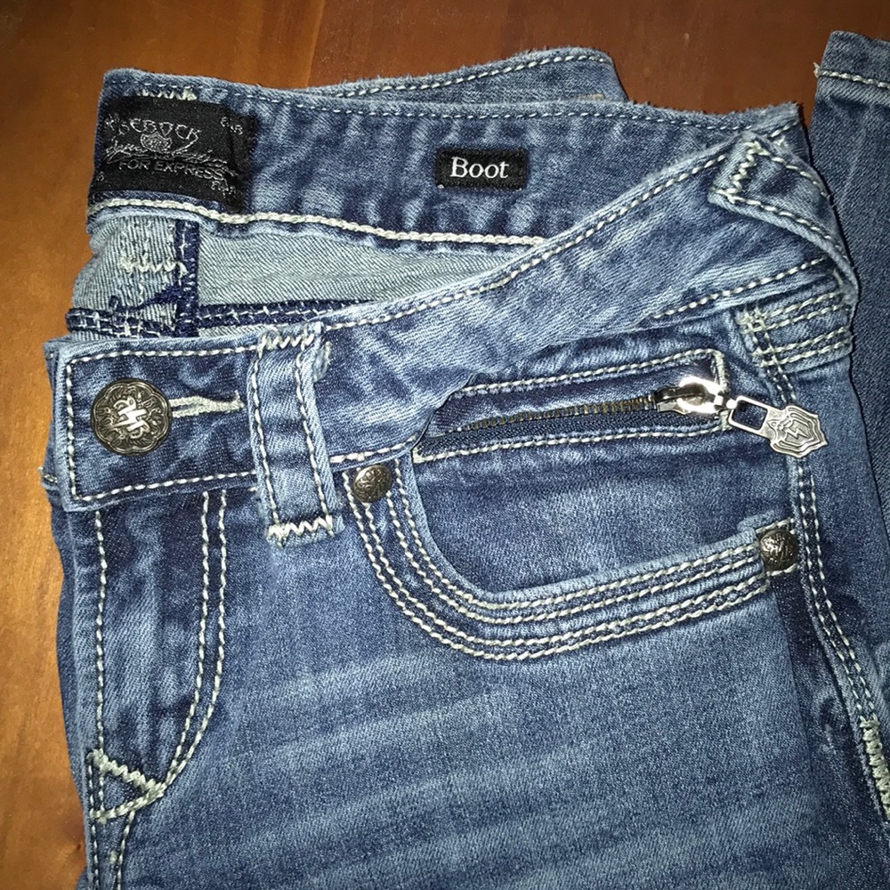 ⚡️REROCK EXPRESS⚡️JEANS⚡️SIZE4 short - Picture 4 of 7